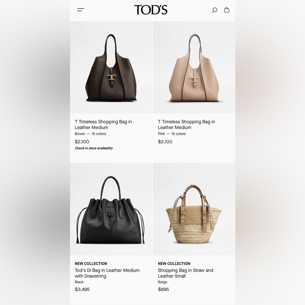 TOD’s black Pebbled Leather bag with dark gray Suede Interior.  Meas. 15 x 9in - Picture 16 of 16